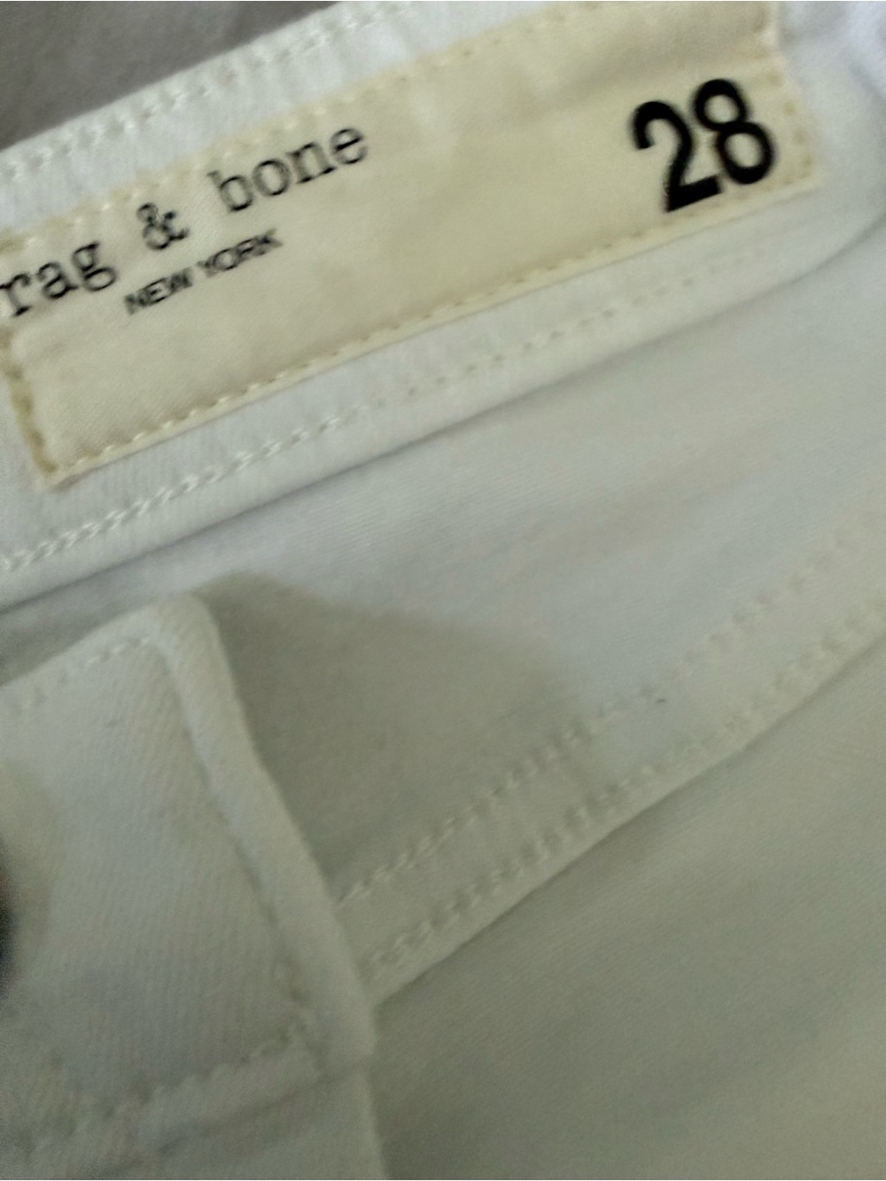 rag & bone White Denim Jeans